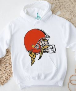 Jay Cuda Minnesota Vikings Logo Wearing Cleveland Browns Logo T Shirt, hoodie, sweater, long sleeve and tank top Jay Cuda Minnesota Vikings Logo Wearing Cleveland Browns Logo T Shirt