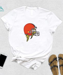 Jay Cuda Minnesota Vikings logo wearing Cleveland Browns logo shirt