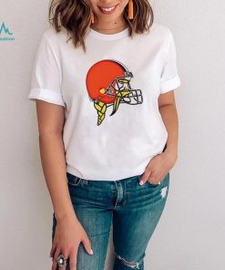 Jay Cuda Minnesota Vikings logo wearing Cleveland Browns logo shirt