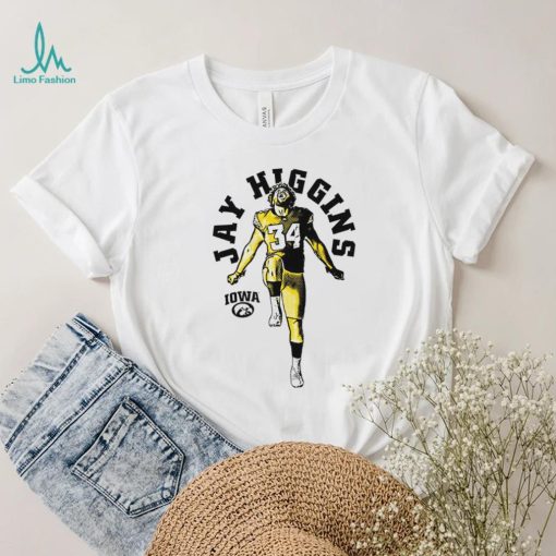Jay Higgins Iowa Hawkeyes football cartoon T shirt