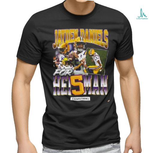 Jayden Daniels Heisman Dreams X Dreamathon Vintage Two Sides T Shirt