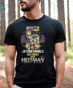 Jayden Daniels LSU Tigers 2023 Hei5man Trophy Winner Shirt