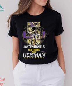 Jayden Daniels LSU Tigers 2023 Hei5man Trophy Winner Shirt