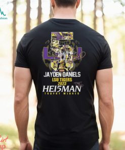 Jayden Daniels LSU Tigers 2023 Hei5man Trophy Winner Shirt