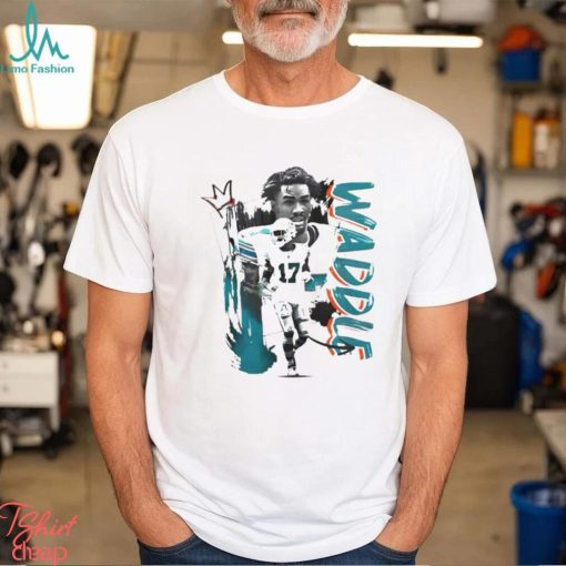 Jaylen Waddle number 17 Miami Dolphins football shirt