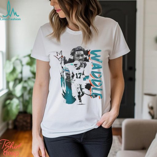 Jaylen Waddle number 17 Miami Dolphins football shirt