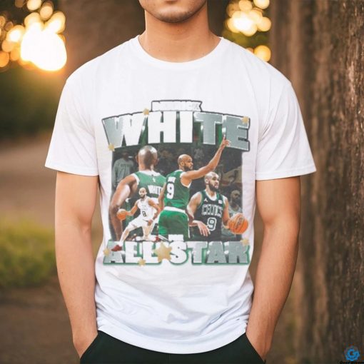 Jayson Tatum Wearing Derrick White For All Star 2024 Shirt