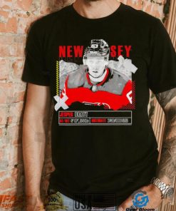 Jesper Bratt New Jersey Devils ice hockey player information paper shirt