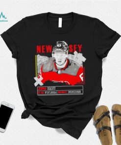 Jesper Bratt New Jersey Devils ice hockey player information paper shirt