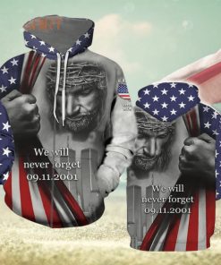 Jesus Never Forget 09 11 3d All Over Print Hoodie