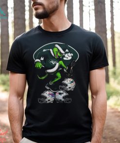 Jets Shop The Grinch New York Jets Stomp On NFL Teams Christmas T Shirt