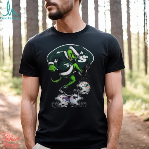 Jets Shop The Grinch New York Jets Stomp On NFL Teams Christmas T Shirt