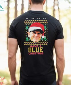 Jim Harbaugh Michigan Wolverines Have A Blue Christmas Ugly Sweater Shirt