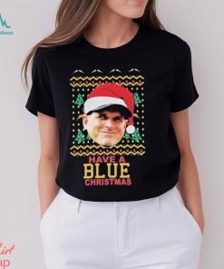 Jim Harbaugh Michigan Wolverines Have A Blue Christmas Ugly Sweater Shirt