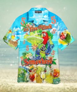 Jimmy Margaritaville It’s 5 O’clock Somewhere Funny Hawaiian Shirt