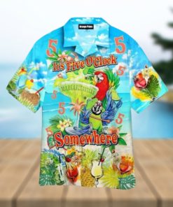 Jimmy Margaritaville It’s 5 O’clock Somewhere Funny Hawaiian Shirt