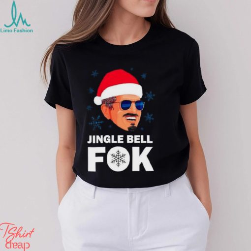 Jingle Bell Fok Santa Christmas T Shirt