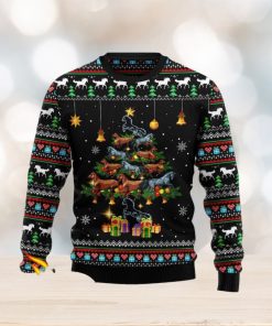 Jingle Bell Horses Christmas Tree Christmas Ugly Sweater 3D