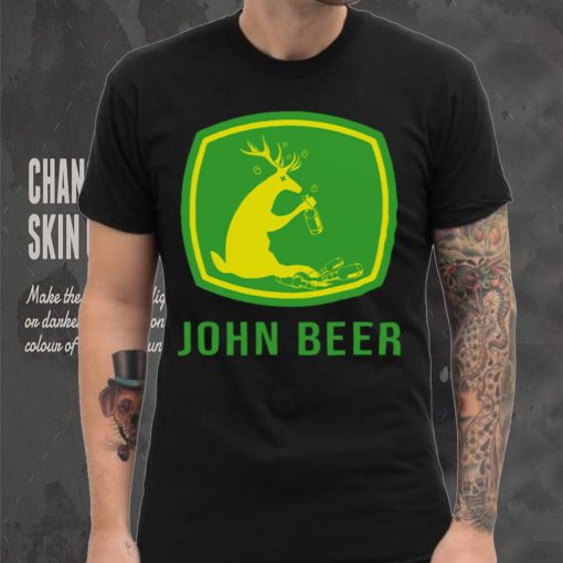 John Beer Drunk Reindeer T Shirt