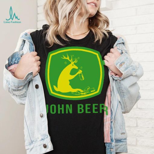 John Beer Drunk Reindeer T Shirt