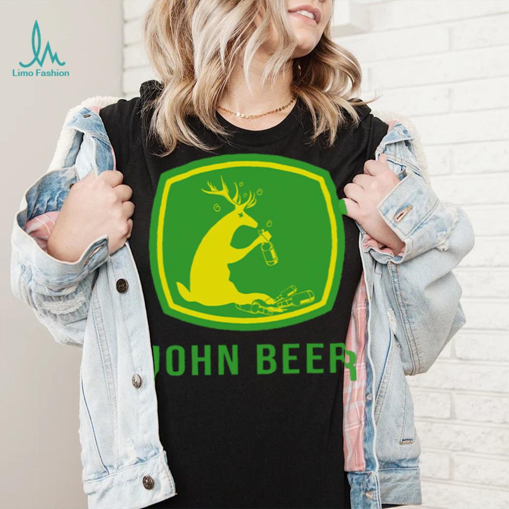 John Beer Drunk Reindeer T Shirt Limotees