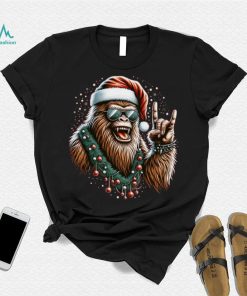 Jolly Bigfoot Christmas Rock T Shirt