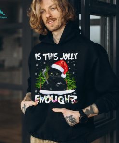 Jolly Hockey Cat Christmas T shirt