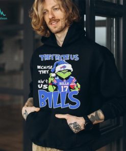 Josh Allen Grinch They Hate Us Because They Ain’t Us Bills Christmas TShirt