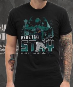 Julio Rodriguez Seattle Here To Stay WHT Shirt