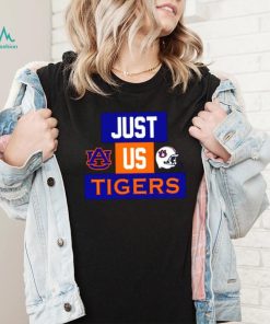 Just us Auburn Tigers helmet logo shirt