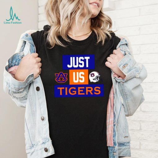 Just us Auburn Tigers helmet logo shirt