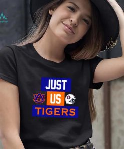 Just us Auburn Tigers helmet logo shirt