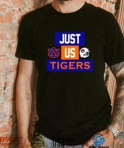 Just us Auburn Tigers helmet logo shirt