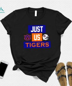 Just us Auburn Tigers helmet logo shirt