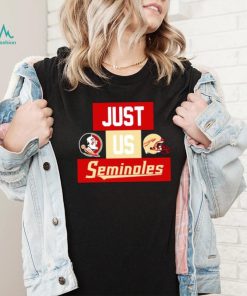 Just us Florida State Seminoles helmet logo shirt