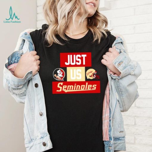Just us Florida State Seminoles helmet logo shirt