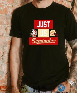 Just us Florida State Seminoles helmet logo shirt