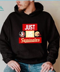 Just us Florida State Seminoles helmet logo shirt