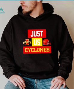 Just us Iowa State Cyclones helmet logo shirt