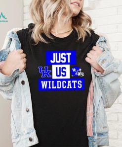 Just us Kentucky Wildcats helmet logo shirt