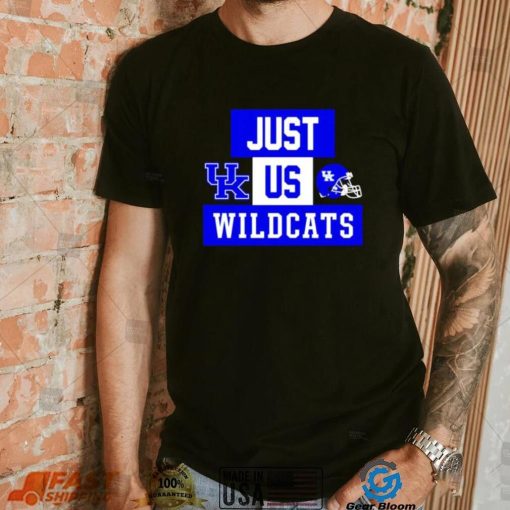Just us Kentucky Wildcats helmet logo shirt