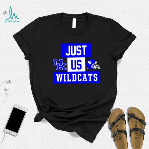 Just us Kentucky Wildcats helmet logo shirt