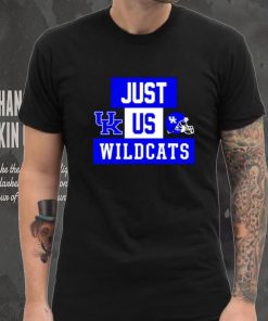 Just us Kentucky Wildcats helmet logo shirt