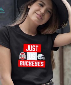 Just us Ohio State Buckeyes helmet logo shirt