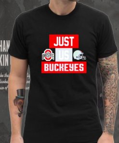 Just us Ohio State Buckeyes helmet logo shirt