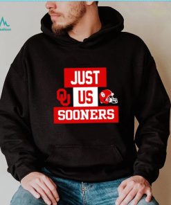 Just us Oklahoma Sooners helmet logo shirt