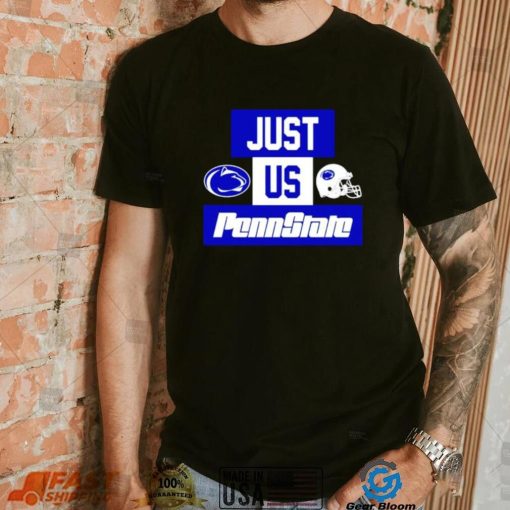 Just us Penn State Nittany Lions helmet logo shirt