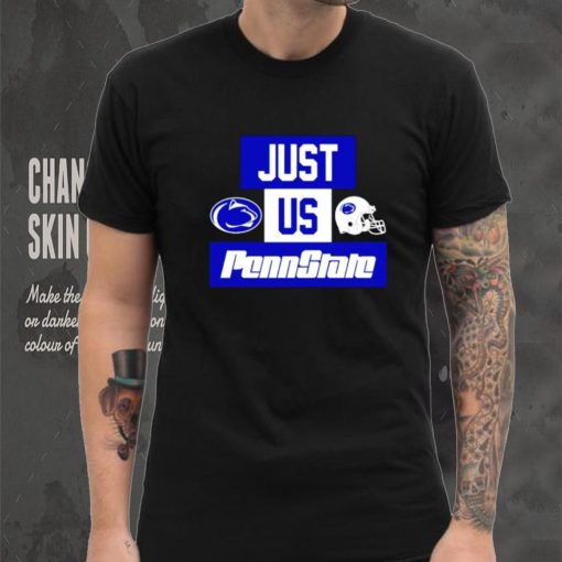 Just us Penn State Nittany Lions helmet logo shirt