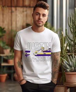 Justin Jefferson player action pose funny shirt