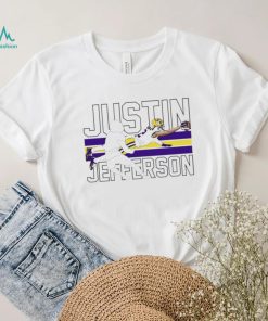 Justin Jefferson player action pose funny shirt